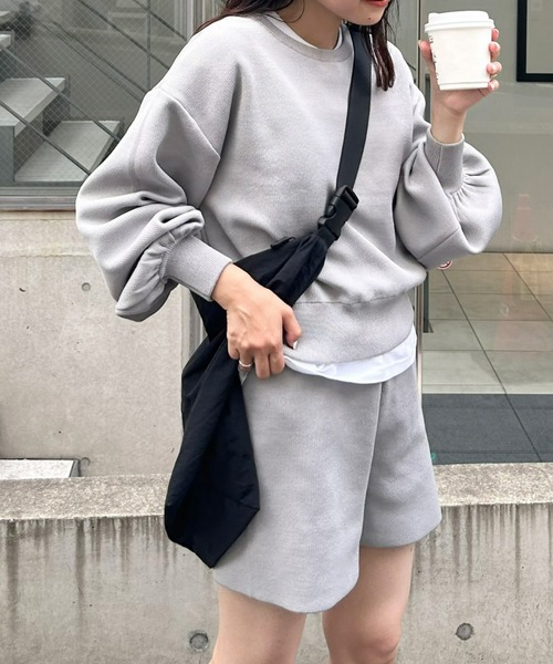 CIAOPANIC TYPY(チャオパニックティピー)の「【WEB限定】【in a good mood】ボリュームスリーブニットセットアップ(アンサンブル・レディース・オフホワイト/ブラック・ONE SIZE)」の22枚目の写真