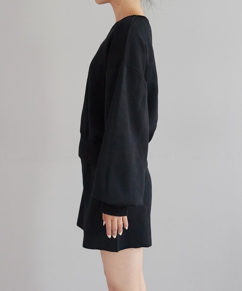 CIAOPANIC TYPY(チャオパニックティピー)の「【WEB限定】【in a good mood】ボリュームスリーブニットセットアップ(アンサンブル・レディース・オフホワイト/ブラック・ONE SIZE)」の19枚目の写真