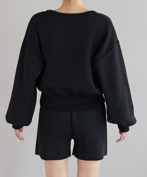 CIAOPANIC TYPY(チャオパニックティピー)の「【WEB限定】【in a good mood】ボリュームスリーブニットセットアップ(アンサンブル・レディース・オフホワイト/ブラック・ONE SIZE)」の20枚目の写真