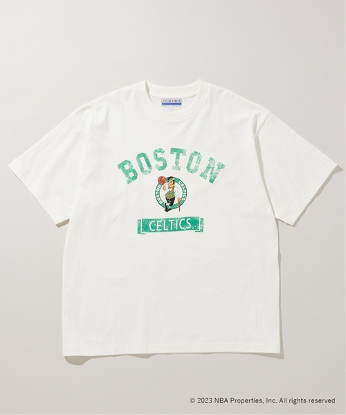 NBA（エヌビーエー）の「追加 Off The Court by NBA / オフ・ザ・コート バイ NBA 別注 プリントTシャツ（Tシャツ/カットソー・メンズ・ホワイト系その他/パープル/ブラック/ブラック系その他/ネイビー/チャコールグレー/オレンジ/ホワイト/アイボリー・MEDIUM/SMALL/LARGE/X-LARGE）」の4枚目の写真