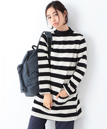 BEAMS BOY | BEAMS BOY / 3.5cmボーダー ハイネック ワンピース(ワンピース)