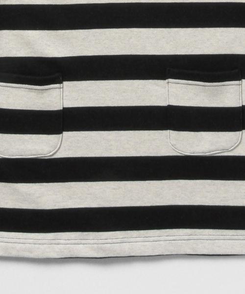 BEAMS BOY（ビームスボーイ）の「BEAMS BOY / 3.5cmボーダー ハイネック ワンピース（ワンピース・レディース・ブラック/ネイビー・ONE SIZE）」の7枚目の写真