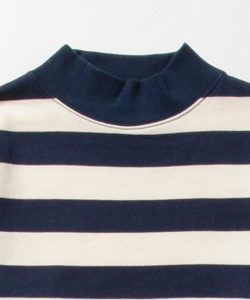 BEAMS BOY（ビームスボーイ）の「BEAMS BOY / 3.5cmボーダー ハイネック ワンピース（ワンピース・レディース・ブラック/ネイビー・ONE SIZE）」の9枚目の写真