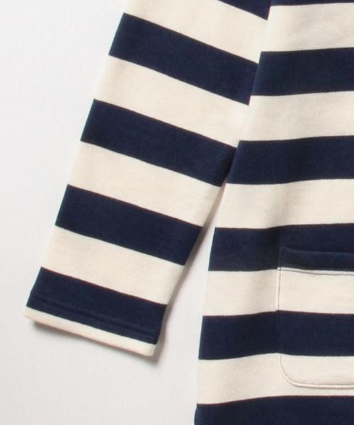 BEAMS BOY（ビームスボーイ）の「BEAMS BOY / 3.5cmボーダー ハイネック ワンピース（ワンピース・レディース・ブラック/ネイビー・ONE SIZE）」の10枚目の写真