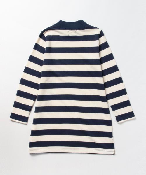 BEAMS BOY（ビームスボーイ）の「BEAMS BOY / 3.5cmボーダー ハイネック ワンピース（ワンピース・レディース・ブラック/ネイビー・ONE SIZE）」の12枚目の写真