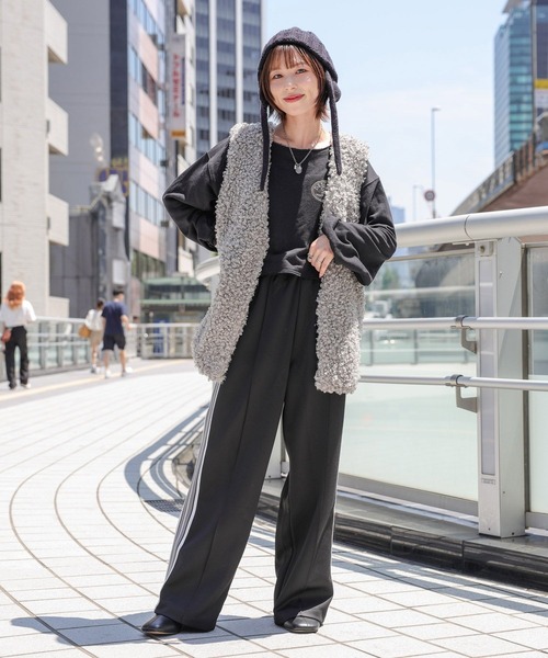 BAYFLOW(ベイフロー)の「【YOU are YOU】【スタッフ企画】ラインパンツ(その他パンツ・レディース・グリーン/ベージュ/ブラック・SMALL/MEDIUM)」の5枚目の写真