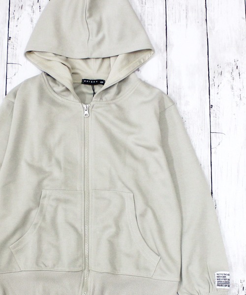 SHISHIKUI シシクイ ベージュ フード付きZIPパーカー スウェット Organic Cotton Sweat / Zip up Parka スウェットパーカー