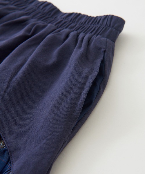 CUBE SUGAR（キューブシュガー）の「WEB限定カットソー×チェック切替ギャザースカート（スカート・レディース・イエロー/ブラウン/ネイビー・M）」の16枚目の写真