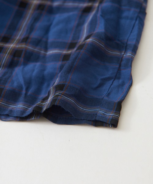 CUBE SUGAR（キューブシュガー）の「WEB限定カットソー×チェック切替ギャザースカート（スカート・レディース・イエロー/ブラウン/ネイビー・M）」の18枚目の写真