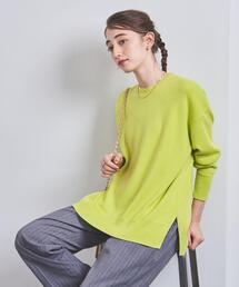 UNITED ARROWS | サイドスリット クルーネック ニット(ニット/セーター)