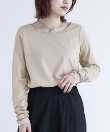 n'OrLABEL | 『シンプルクルーネックロンT』(Tシャツ/カットソー)