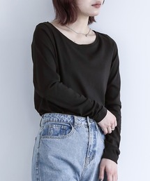 n'OrLABEL | 『シンプルクルーネックロンT』(Tシャツ/カットソー)