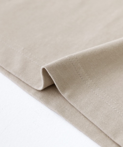 n'OrLABEL(ノアールレーベル)の「『シンプルクルーネックロンT』(Tシャツ/カットソー・レディース・ホワイト/グレイッシュベージュ/ラベンダー/グレイッシュブルー/ブルーグリーン/モカ/ダークグレー/ブラック・M/L/LL)」の15枚目の写真