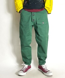 BEATJIVE | カーゴパンツ スリム ミリタリーパンツ サルエル  テーパード メンズ(カーゴパンツ)