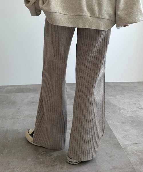 apres jour mignon（アプレジュールミニョン）の「リブニットパンツ【ZOZOTOWN限定アイテム】（その他パンツ・レディース・ブラック/グリーン/グレイッシュベージュ/アイボリー・SMALL/MEDIUM/X-LARGE）」の16枚目の写真