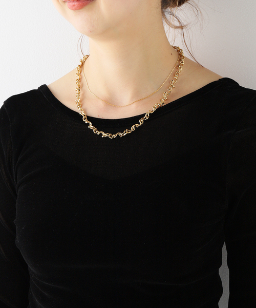 Spick & Span（スピックアンドスパン）の「【Soierie / ソワリー】Figue necklace（ネックレス・レディース・ゴールド・FREE）」の12枚目の写真