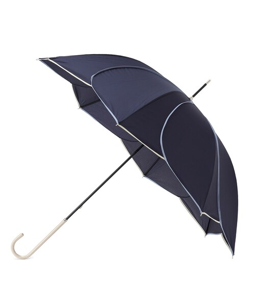 SHOO・LA・RUE（シューラルー）の「【長傘/because】バイカラーパイピングアンブレラ（長傘・レディース・アイボリー/ベージュ/ライトパープル/ブルー系その他/ピンク系・00）」の3枚目の写真