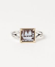 agete（アガット）の「シルバー／K10シェルカメオリング（リング