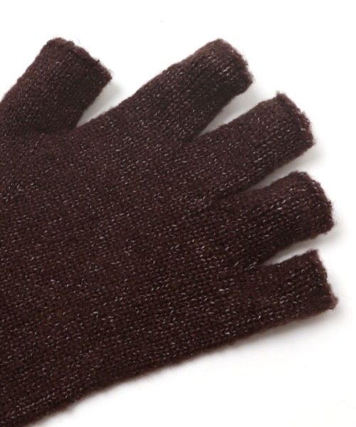 andme（アンドミー）の「リブニット指開きアームウォーマー（アームカバー・レディース・ライトブルー/グリーン系/オレンジ/ブラウン/ブラック/オフホワイト・FREE）」の22枚目の写真