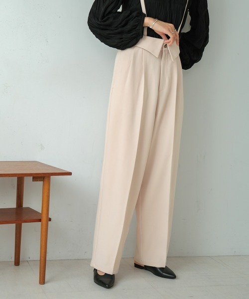 Bab（バブ）の「2WAYハイウエストスラックス（スラックス・レディース・ピンク/アイボリー/チャコールグレー・L/S/M）」の20枚目の写真