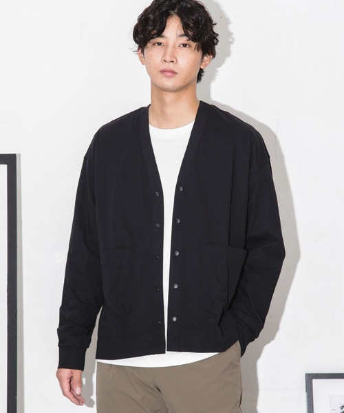 NANO universe(ナノユニバース)の「ストレッチワイドカーディガン(カーディガン/ボレロ・メンズ・ネイビー/ダークグリーン/ブラック・S/L/M)」の5枚目の写真