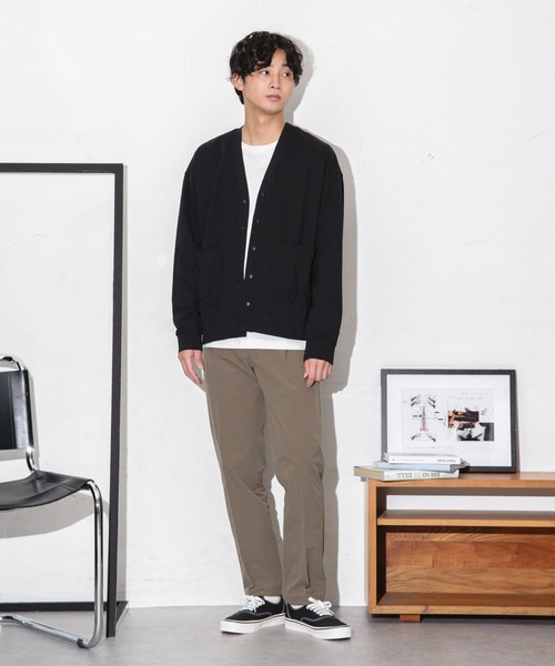 NANO universe(ナノユニバース)の「ストレッチワイドカーディガン(カーディガン/ボレロ・メンズ・ネイビー/ダークグリーン/ブラック・S/L/M)」の6枚目の写真