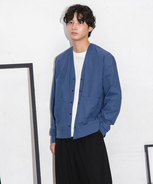 NANO universe(ナノユニバース)の「ストレッチワイドカーディガン(カーディガン/ボレロ・メンズ・ネイビー/ダークグリーン/ブラック・S/L/M)」の11枚目の写真