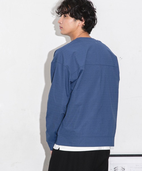 NANO universe(ナノユニバース)の「ストレッチワイドカーディガン(カーディガン/ボレロ・メンズ・ネイビー/ダークグリーン/ブラック・S/L/M)」の14枚目の写真