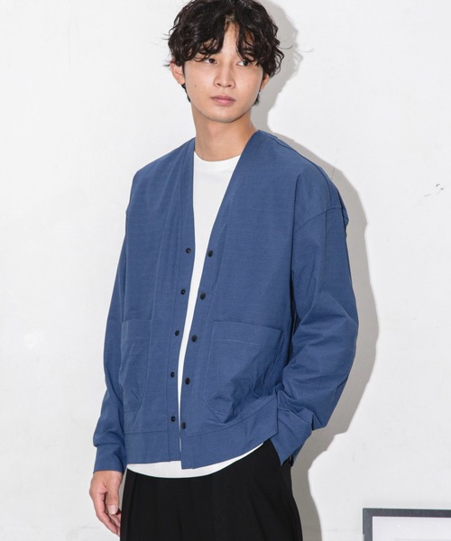 NANO universe(ナノユニバース)の「ストレッチワイドカーディガン(カーディガン/ボレロ・メンズ・ネイビー/ダークグリーン/ブラック・S/L/M)」の16枚目の写真