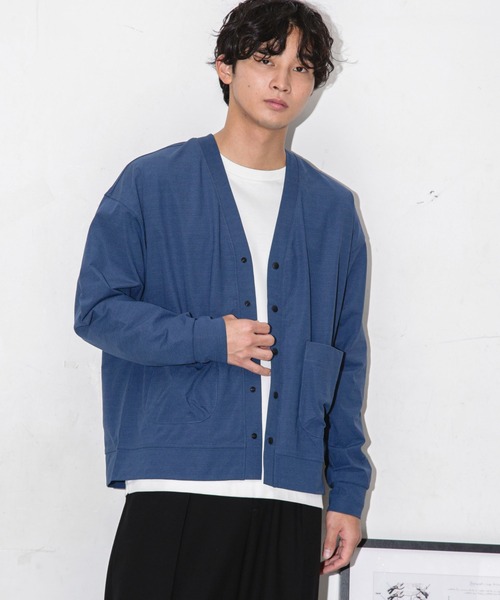 NANO universe(ナノユニバース)の「ストレッチワイドカーディガン(カーディガン/ボレロ・メンズ・ネイビー/ダークグリーン/ブラック・S/L/M)」の17枚目の写真