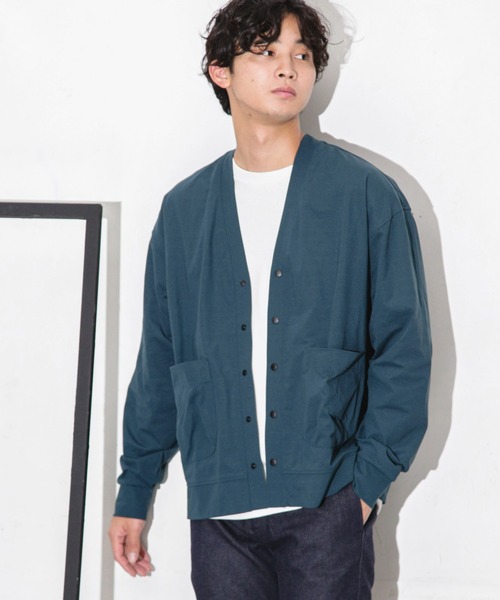 NANO universe(ナノユニバース)の「ストレッチワイドカーディガン(カーディガン/ボレロ・メンズ・ネイビー/ダークグリーン/ブラック・S/L/M)」の22枚目の写真