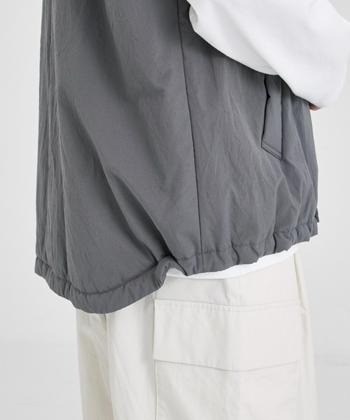 Aton テクノコットンリサイクルウールパデッドベスト ATON/エイトン】TECHNO COTTON PADDED VEST/テクノコットンパ