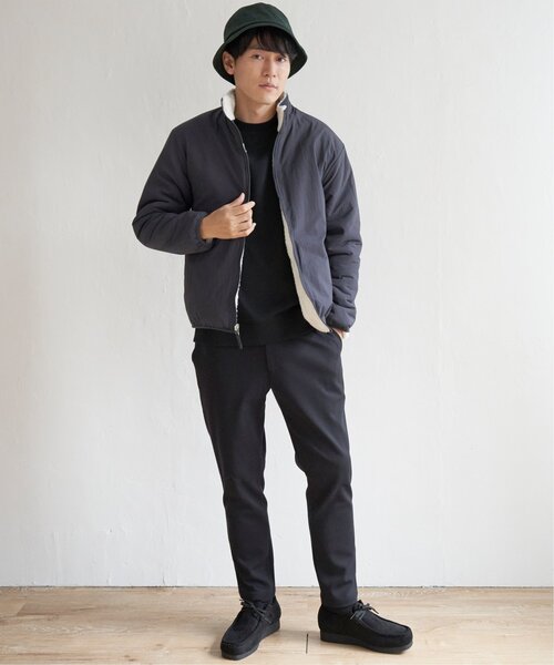 ikka（イッカ）の「【2WAY】リバーシブル切り替えボアブルゾン（ブルゾン・メンズ・チャコールグレー/ホワイト/ベージュ・L/M/S/XL）」の9枚目の写真