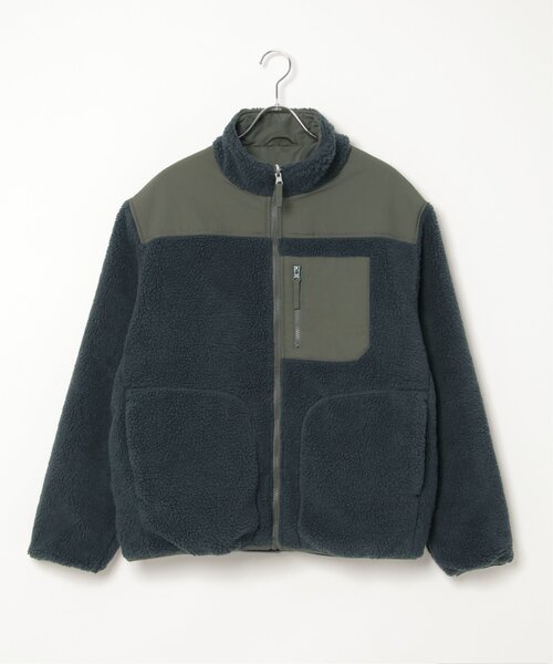 ikka（イッカ）の「【2WAY】リバーシブル切り替えボアブルゾン（ブルゾン・メンズ・チャコールグレー/ホワイト/ベージュ・L/M/S/XL）」の20枚目の写真