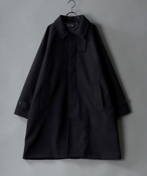 SITRY（シトリー）の「wool like over size bal collar coat/オーバーサイズ バルカラーコート/ステンカラーコート（ステンカラーコート・メンズ・ブラウン/チャコールグレー/ブラック/グレイッシュベージュ・M/L）」の18枚目の写真