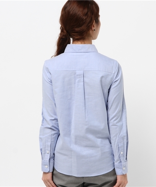 NATURAL BEAUTY BASIC（ナチュラルビューティーベーシック）の「【andGIRL 12月号掲載】【JJ 12月号掲載】オックスベーシックシャツ（シャツ/ブラウス・レディース・ホワイト系その他/ブルー・LARGE/SMALL/MEDIUM）」の3枚目の写真