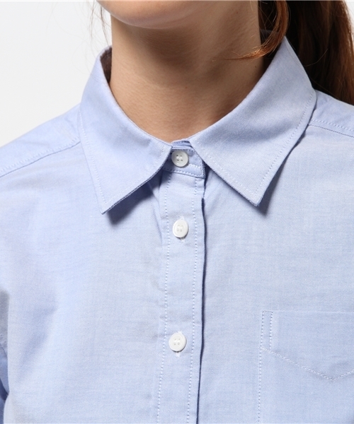 NATURAL BEAUTY BASIC（ナチュラルビューティーベーシック）の「【andGIRL 12月号掲載】【JJ 12月号掲載】オックスベーシックシャツ（シャツ/ブラウス・レディース・ホワイト系その他/ブルー・LARGE/SMALL/MEDIUM）」の5枚目の写真