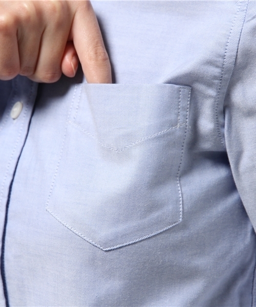 NATURAL BEAUTY BASIC（ナチュラルビューティーベーシック）の「【andGIRL 12月号掲載】【JJ 12月号掲載】オックスベーシックシャツ（シャツ/ブラウス・レディース・ホワイト系その他/ブルー・LARGE/SMALL/MEDIUM）」の7枚目の写真