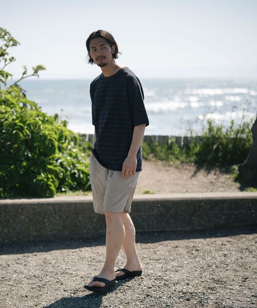B:MING by BEAMS(ビーミングバイビームス)の「B:MING by BEAMS / ビッグシルエット クルーネック ボーダー Tシャツ「抗菌防臭」(Tシャツ/カットソー・メンズ・オフホワイト/ネイビー・MEDIUM/X-LARGE/LARGE/SMALL)」の15枚目の写真
