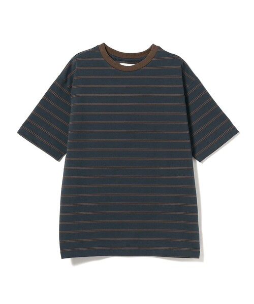 B:MING by BEAMS(ビーミングバイビームス)の「B:MING by BEAMS / ビッグシルエット クルーネック ボーダー Tシャツ「抗菌防臭」(Tシャツ/カットソー・メンズ・オフホワイト/ネイビー・MEDIUM/X-LARGE/LARGE/SMALL)」の22枚目の写真