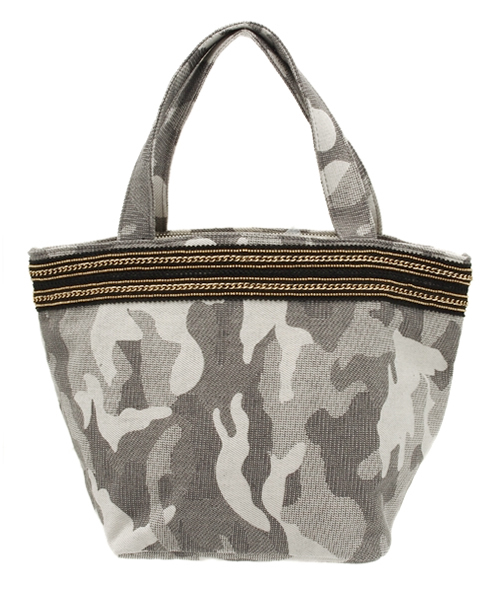 ikka（イッカ）の「メタルチェーンミニトートバッグ（トートバッグ・レディース・オフホワイト/グレー/ブラック・FREE）」の3枚目の写真