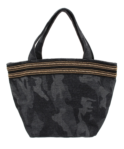 ikka（イッカ）の「メタルチェーンミニトートバッグ（トートバッグ・レディース・オフホワイト/グレー/ブラック・FREE）」の2枚目の写真