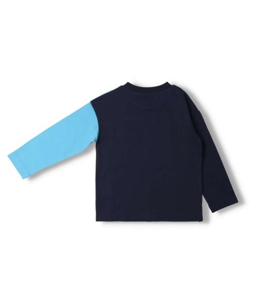 Moujonjon(ムージョンジョン)の「切替長袖Tシャツ(Tシャツ/カットソー・キッズ・ネイビー/グリーン・130/90/110/80/140/100/120)」の10枚目の写真