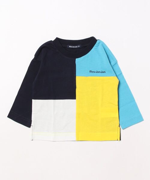 Moujonjon(ムージョンジョン)の「切替長袖Tシャツ(Tシャツ/カットソー・キッズ・ネイビー/グリーン・130/90/110/80/140/100/120)」の12枚目の写真