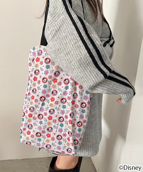Me%(ミィパーセント)の「【Disney】エコバッグ 994258(ショルダーバッグ・レディース・その他1/ブルー系その他/ホワイト・FREE)」の5枚目の写真