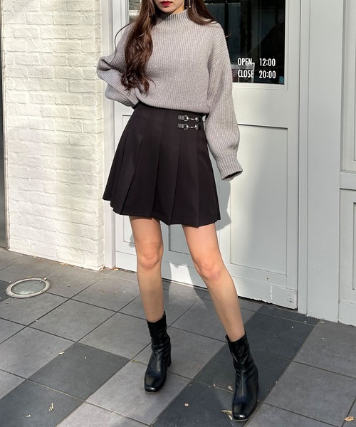 INGNI(イング)の「サイドビットプリーツスカパン(その他パンツ・レディース・ブラック/グレー/グレー系その他2・FREE)」の9枚目の写真