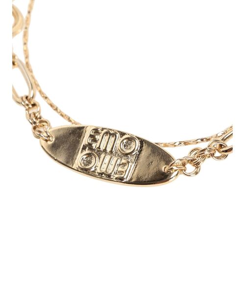 EMODA（エモダ）の「ダブルチェーンプレートネックレス（ネックレス・レディース・シルバー/ゴールド・FREE）」の6枚目の写真