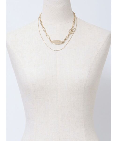 EMODA（エモダ）の「ダブルチェーンプレートネックレス（ネックレス・レディース・シルバー/ゴールド・FREE）」の13枚目の写真