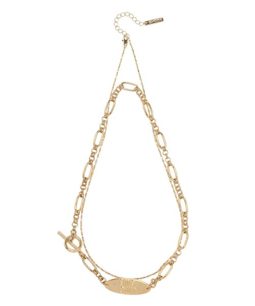 EMODA（エモダ）の「ダブルチェーンプレートネックレス（ネックレス・レディース・シルバー/ゴールド・FREE）」の11枚目の写真