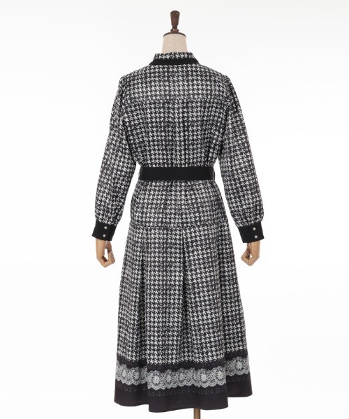 axes femme（アクシーズファム）の「千鳥×裾レースプリント